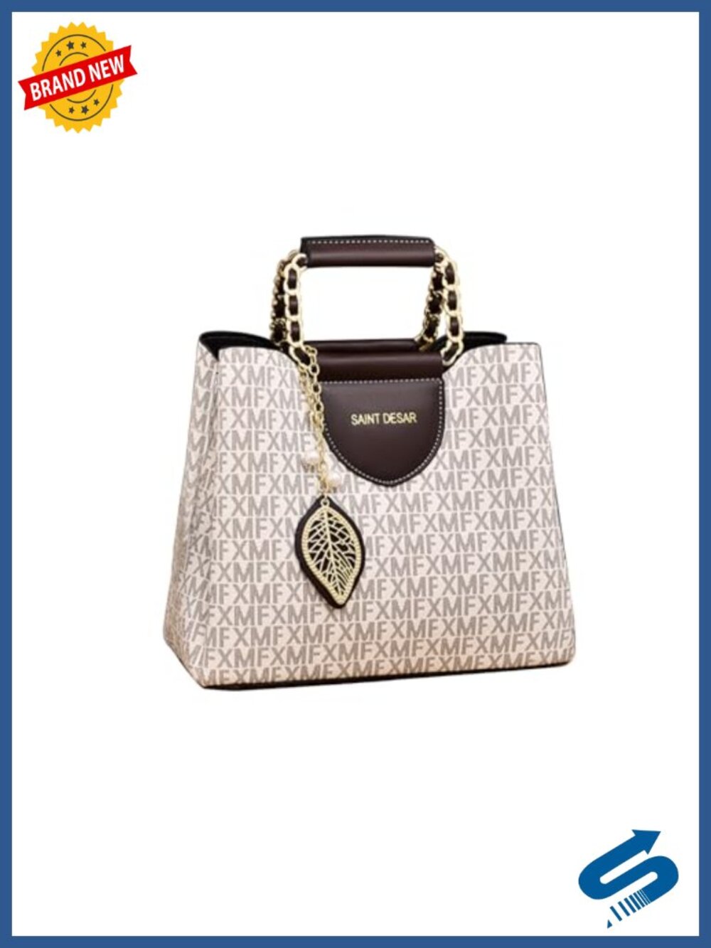 Women's PU Leather Satchel Crossbody Shoulder Bag Messenger Top-Handle Bag